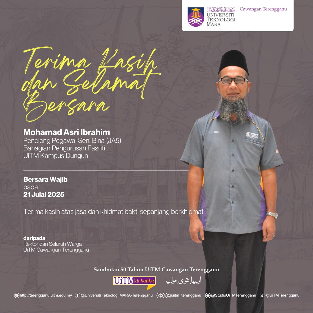 Terima kasih dan selamat bersara, Mohamad Asri Ibrahim
