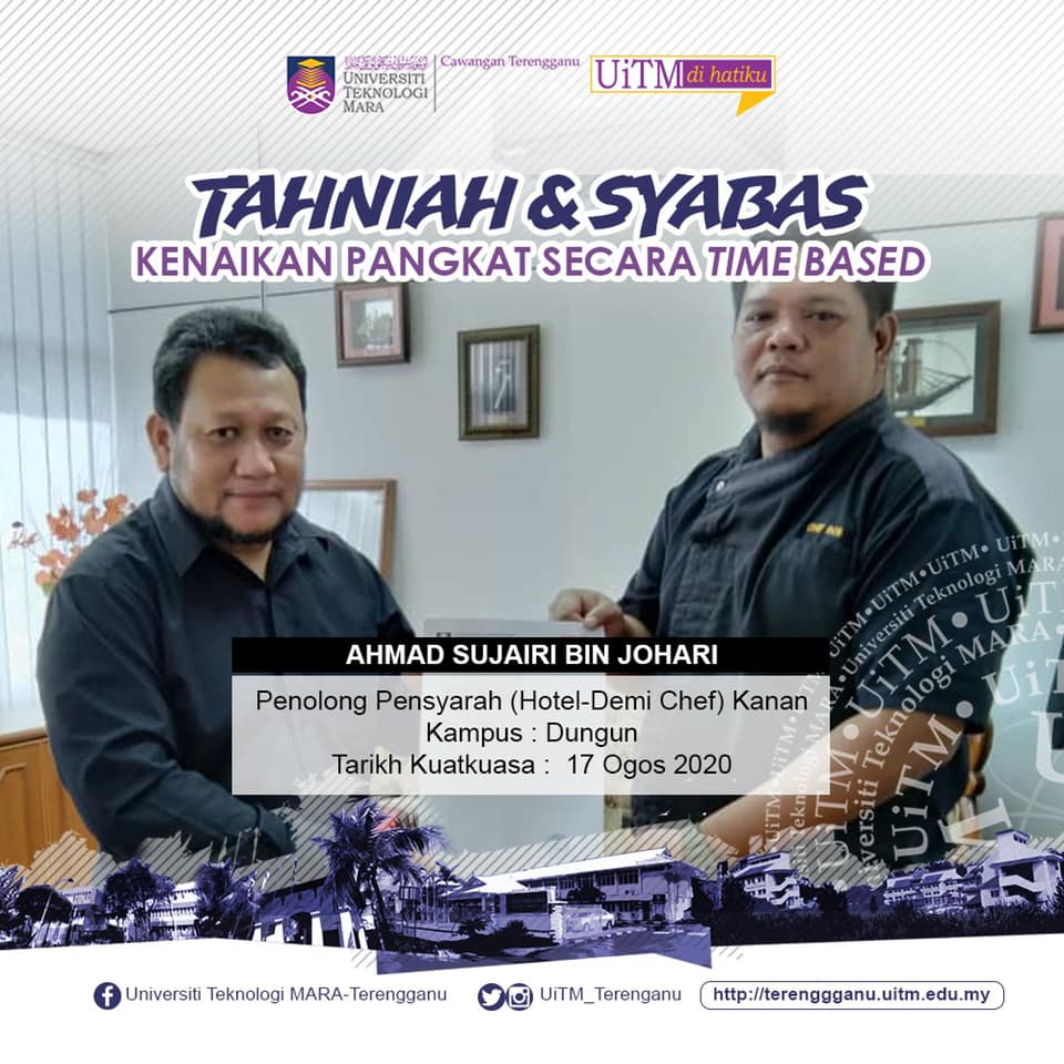 Tahniah Syabas Atas Kenaikan Pangkat Secara Time Based