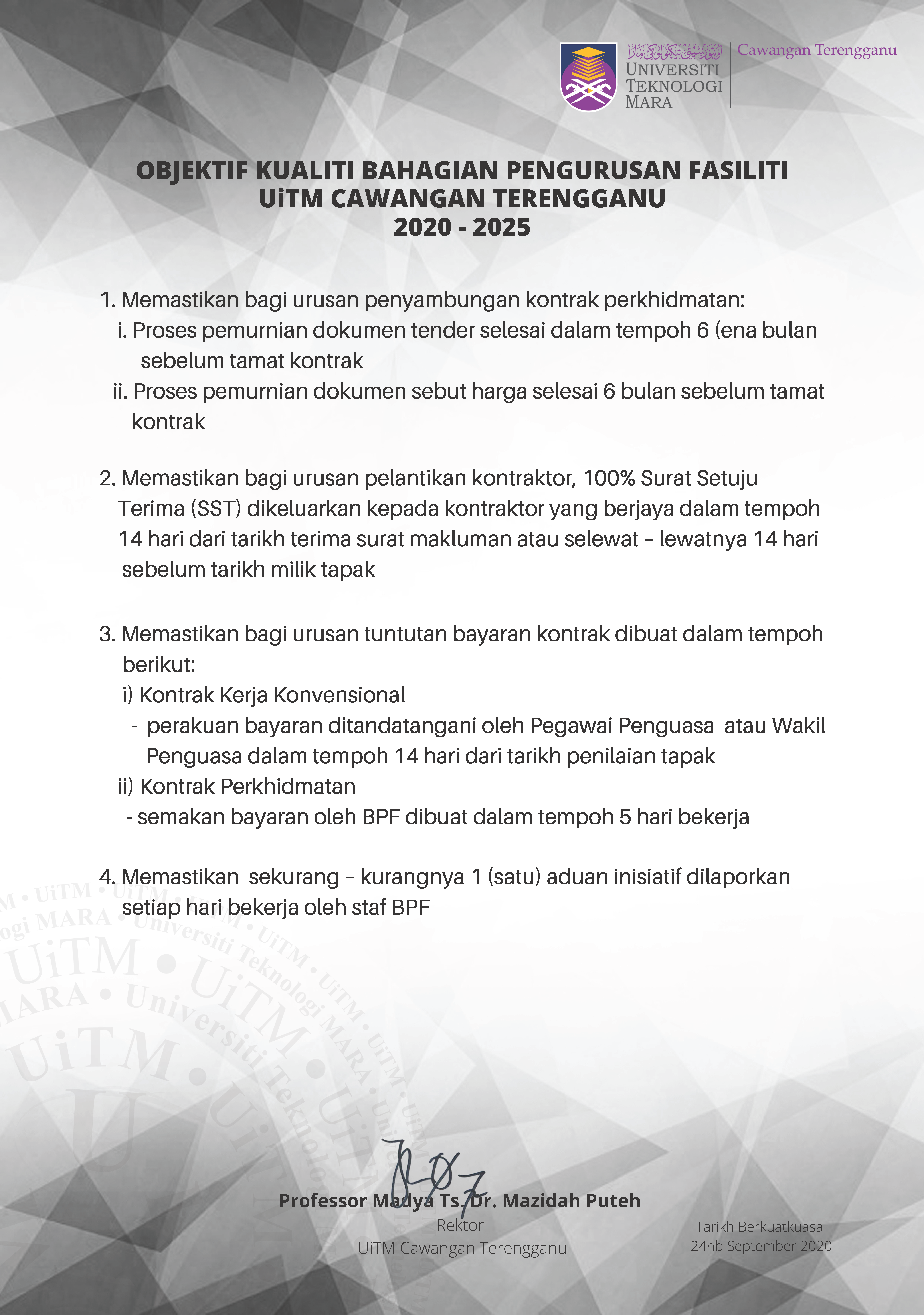 objektif-kualiti-bahagian-pengurusan-fasiliti