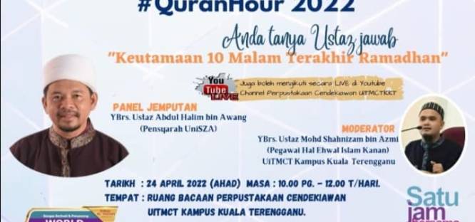 Program Al-Quran Hour 2022 : Tadarus & Tadabur Al - Quran Surah As-Sajdah